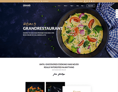 Case Study: Grand Restaurant WordPress Website