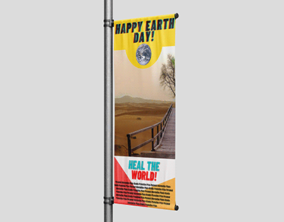 ROLL UP BANNER - HAPPY EARTH DAY