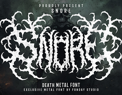 SNORE – Black Metal Font