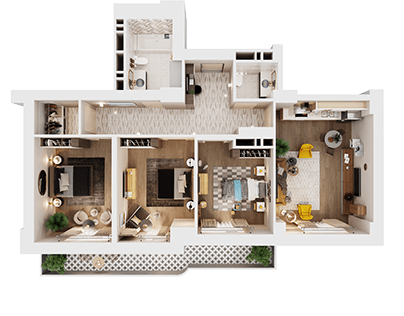 Tabriz residence apartment plans M3-11