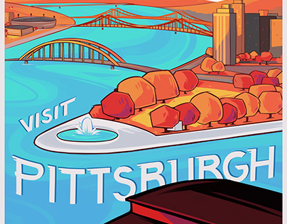 Pittsburgh Travel Poster
