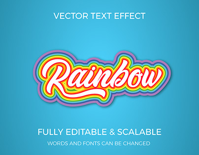 Vector Editable Text Effect Design