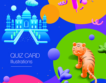 Quiz Card Illustrations / Designs