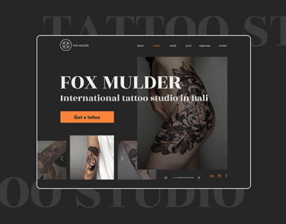 Tattoo studio | Redesign - UX/UI