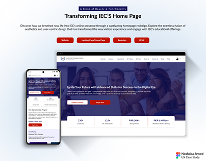 Redesign The Institute Of Emerging Careers Home Page