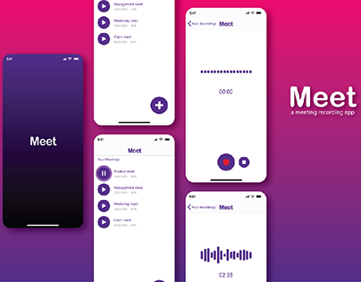 Meet App | App design