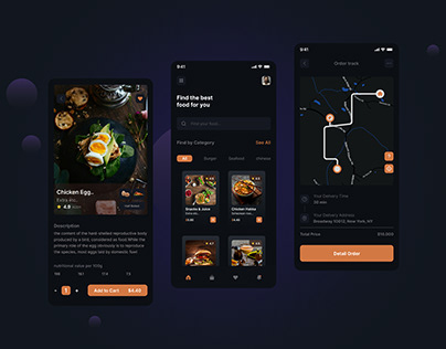 Food Delivery App New Concept