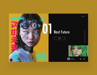 Next Future + More Website Ui Design