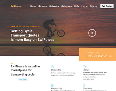 SwiFtness online marketplace for transporting cycle