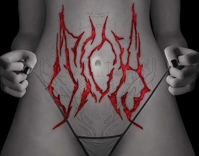 writing in blood 3D type