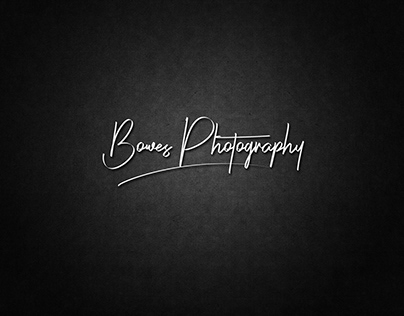 Bowes Photography Logo | Modern Logo | Signature Logo