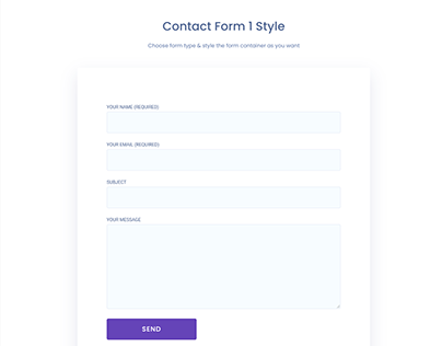 Wordpress Contact Form Design