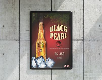 Black pearl beer poster