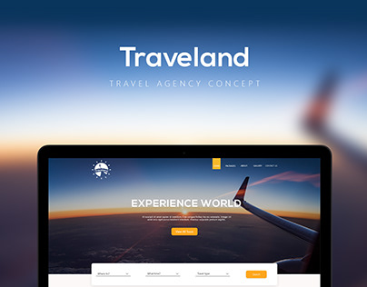 Traveland - travel agency concept