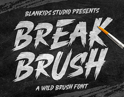 Break Brush Font