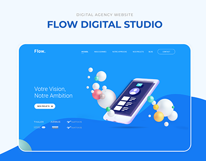 Digital Agency website - Flow.