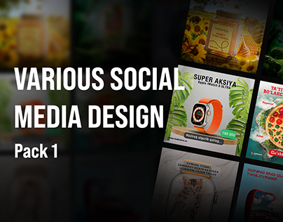 Various social media design - pack 1