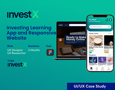 Invest Learning Web App - UX Design Case Study