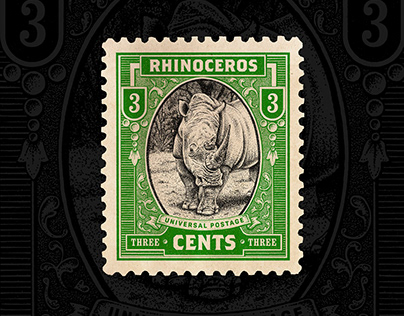 Old Stamps - illustration