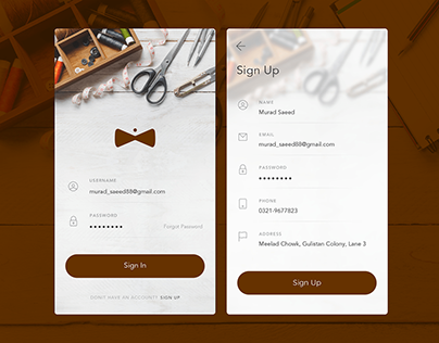 On Demand Tailor Services App