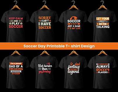 Trendy Soccer T-shirt Design Bundle