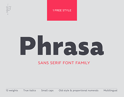Phrasa - humanist sans serif