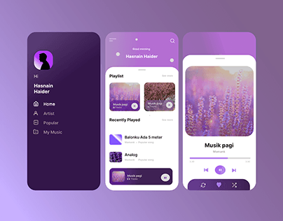 Music player UI design