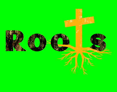 roots church conference poster and typography design