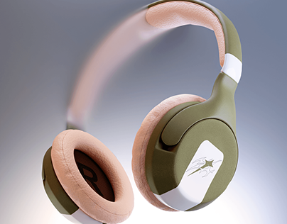 Product Design: Realistic 3D Model Headphones.