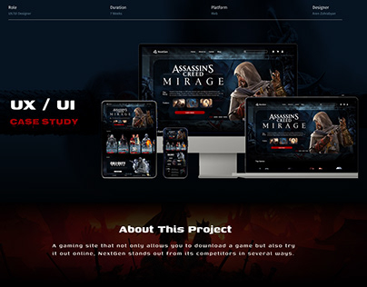 Online Game Official Website Design on Behance