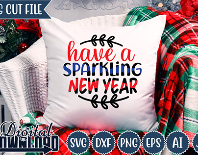 have a sparkling new year svg design