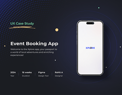 UX Case Study Presentation - Event Booking App