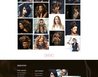 Hairwaves WordPress website Landing Page