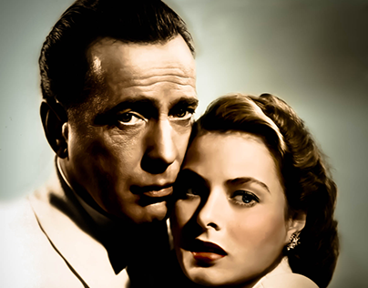 Casablanca colorized photo