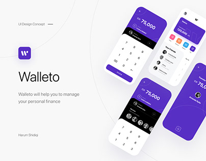Wallet App - Mobile UI Concept