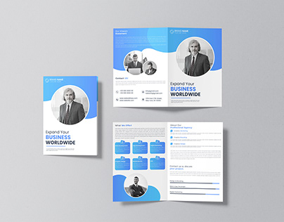 🔥 Corporate Bi Fold Brochure Design 🔥