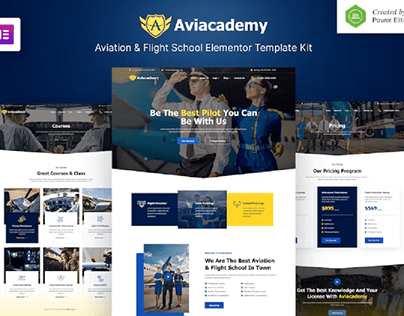 Aviacademy – Aviation & Flight School Template Kit