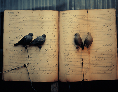 Bird study, I [Lovebirds]