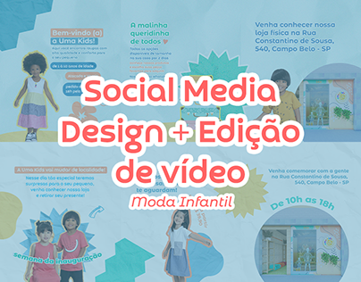 Social Media Design & Edição de vídeo - Moda Infantil