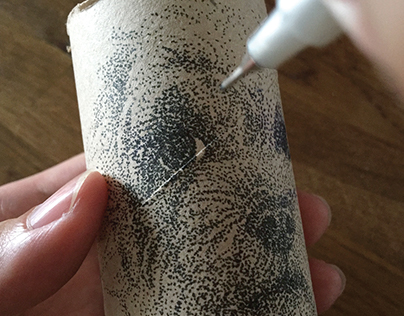 Toilet Roll Scribbling Art – Portrait of My Dog, Mocha.