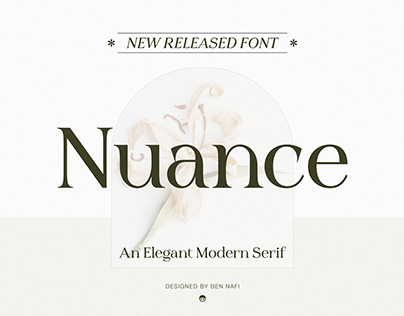 Nuance Font: An Elegant Modern Serif Typeface