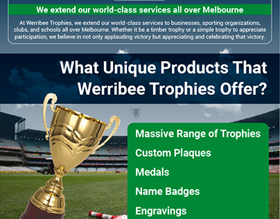 What Unique Products That Werribee Trophies Offer?