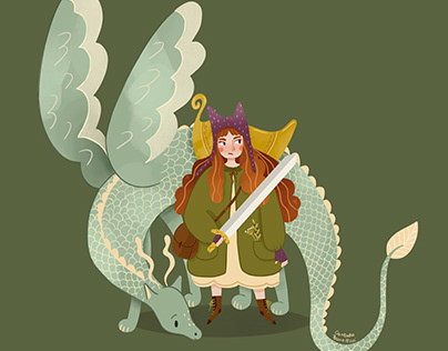 the girl and her dragon