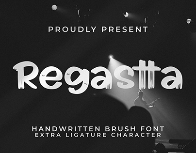 Regastta - Handwritten Brush Font