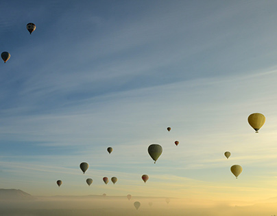 Sunrise With Balloons