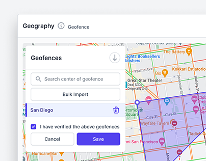 Geofencing (Map Isolation) UI