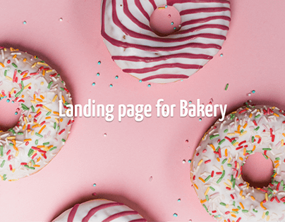 Landing page for Bakery