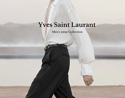 Yves Saint Laurant Menswear collection