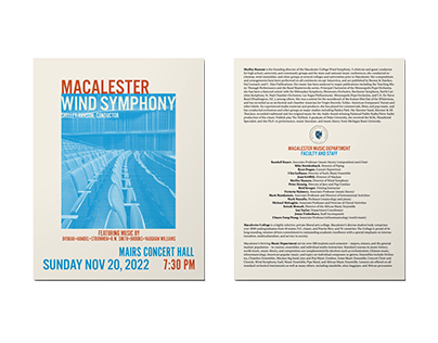 Macalester Wind Symphony Fall Program