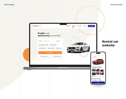 Rental car website | UX/UI Design